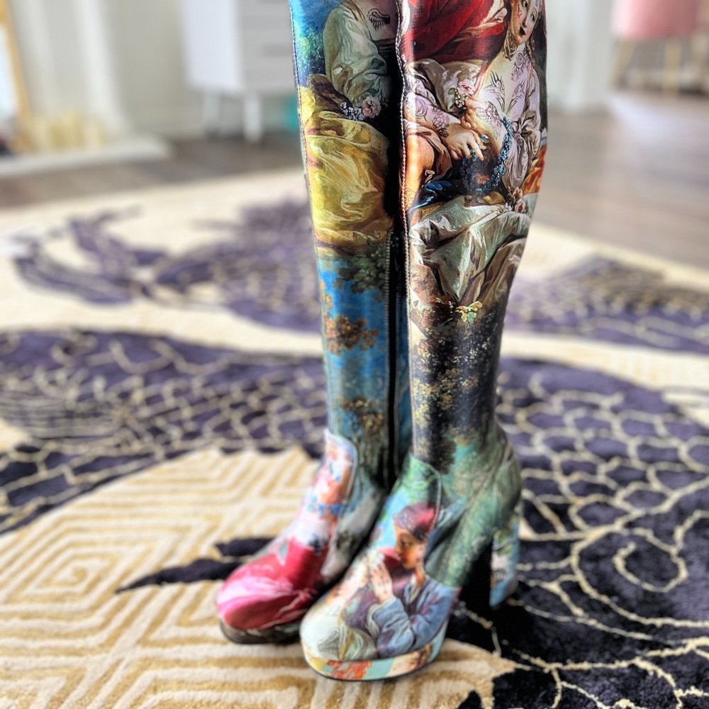 Dolls Kill thigh high boots - 8M